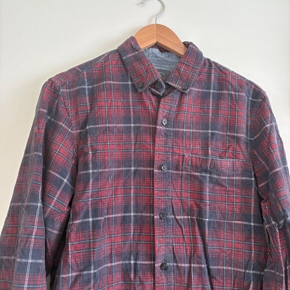 Legacy Copper & Oak Long Sleeve Front Button Shirt Plaid Red Men’s Size S - Picture 3 of 9